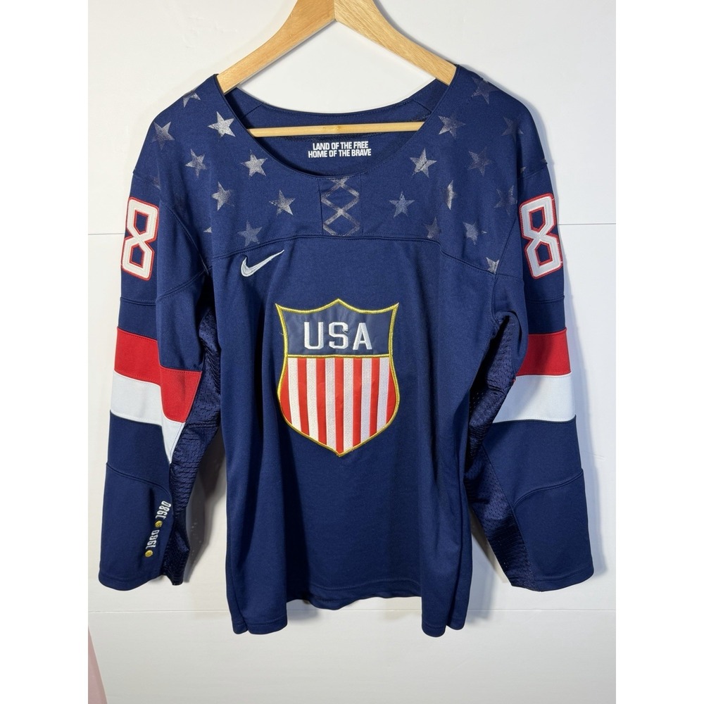 Nike Patrick Kane #88 Team USA 2014 Winter  Olympics Blue Jersey Size Med - RARE